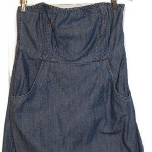 Versatile strapless Blue Jean dress with belt